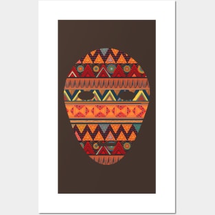 Tribal Ethnic (earth colors) Posters and Art